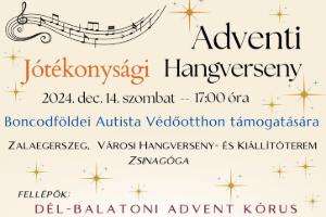 Adventi Jtkonysgi Hangverseny az Autista Vdotthon tmogatsra